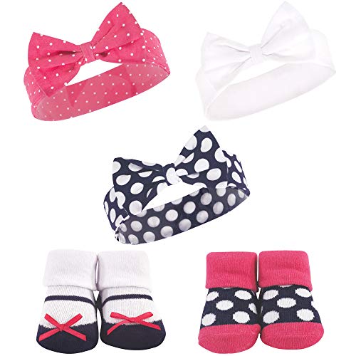 Image of Hudson Baby baby-girls Headband and Socks Set