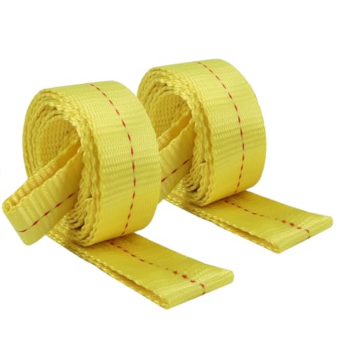 XSTRAP STANDARD 2PK 1-3/4''x 8FT Tow Straps with Loop Ends, Lifting Sling Web Strap