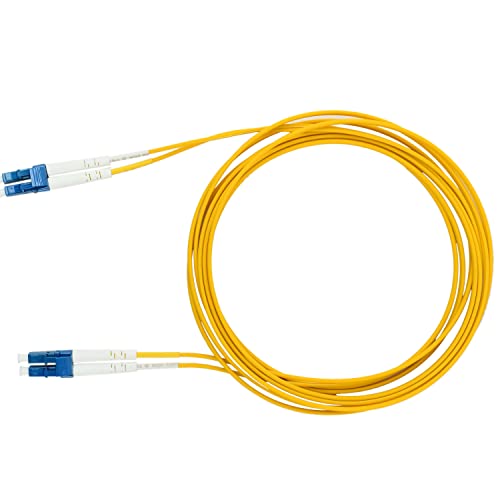 3M LC to LC OS2 Fiber Optic Patch Cable Singlemode Duplex Optical Patch Cord 9/125µm Fiber Optic Cable LC-LC DX 3 Meter (9.8ft) - Image 2
