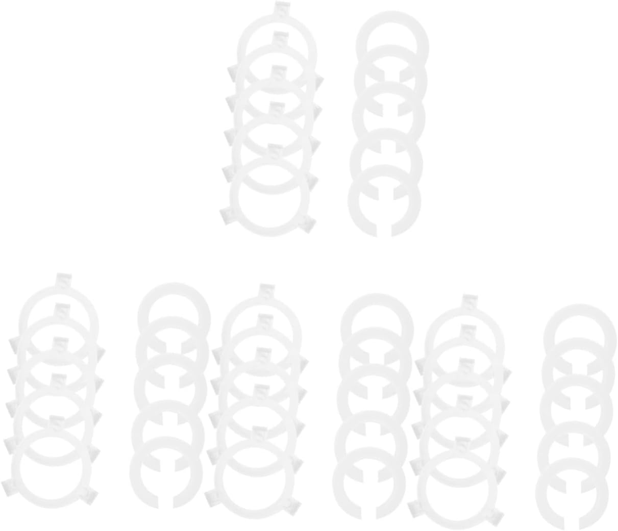 POPETPOP 40pcs Lamp Shade Reducer Adapter Light Socket Converter for Table Ceiling Floor Lamps Easy to Install Compact Design