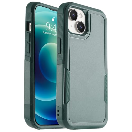 Coque iPhone 15 antichoc verte : idéale pour vos activités en plein air et chantiers