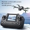 S168 Drone with Screen Controller, Brushless Motor, Altitude Hold, One Key Take Off/Landing, Active Obstacle Avoidance, Black Carrying Case, Two-batteries.