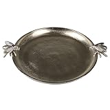 Pflanzen Kölle Platte Silber Biene Aluminium