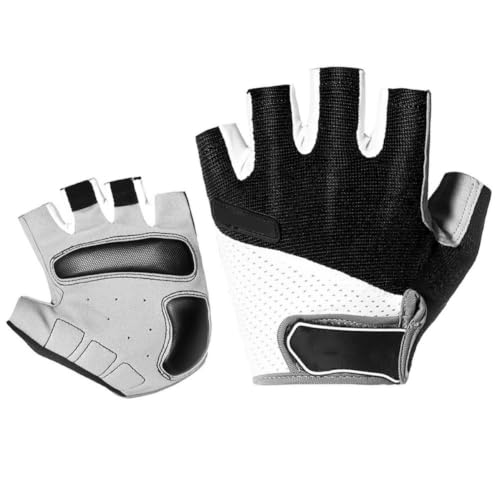 Unisex Half Finger Cycling Gloves with Anti Slip Breathable Mesh