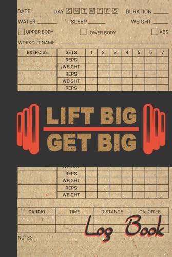 Weight Lifting Log Book: Workout and Fitness Journal for Men and Women: | To Track Gym & Home Workouts | Workout Planner - 6 x 9 140 pages
