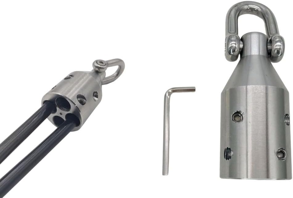 Wire Pulling Tool, Wire Puller, Electrical Cable Puller & Wire Tugger Attachment, Compatible with 2-1/2 Inch Copper and Aluminum Wires, Heavy Duty with Lifting Rings, 4000 Lbs Max Pull