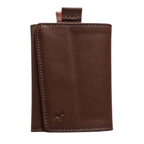Image of The Frenchie Co. - Speed Wallet Mini - Ultra-Slim Card Holder - RFID Blocking Quick-Access Pull Tab - Full-Grain Italian Leather Front Pocket Minimalist Holds 4 Cards