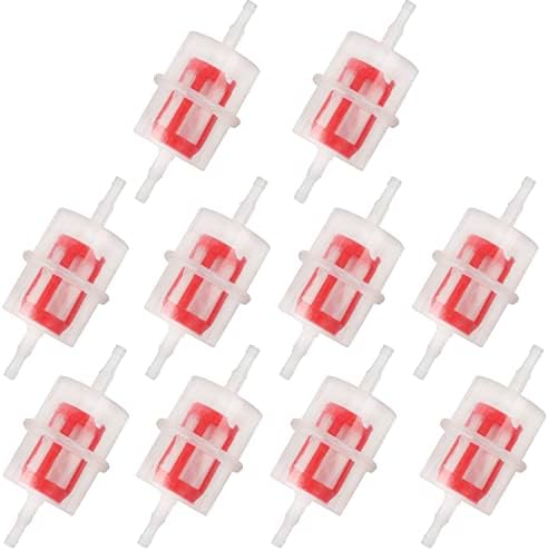 10Pcs Car Parts Large Inline Fuel Filter Auto diesel 6mm /8mm Pipe Hose (Universal )