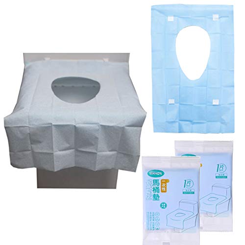 shttown 使い捨て 便座シート 大きめ 快適お出掛け 防水 携帯用 個包装 ずれない 貼るだけ 旅行 公衆トイレ (20枚セット)