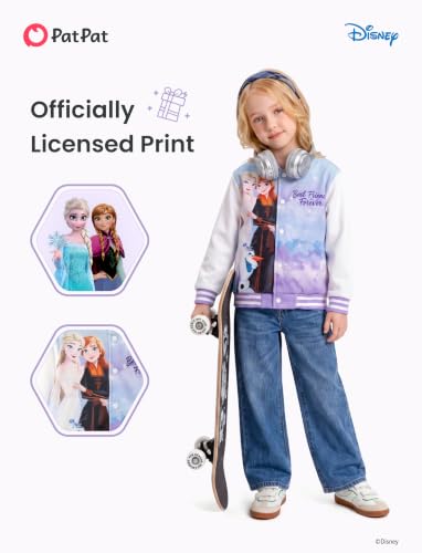 Image of Disney Girl & Boy Varsity Bomber Jacket Fall Sweatshirt Toddler to Big Kid