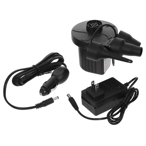 Ciieeo 1 Set Electric Air Pumps: Inflatable Mattress Inflator - Pump Pool Bed Inflate Deflate with 3 Nozzles - for Raft Boat Toy (us Plug)