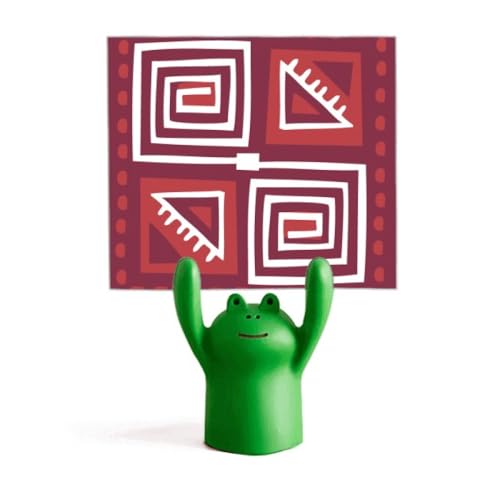 Porte-mémo grenouille mexicaine bordeaux pour bureau