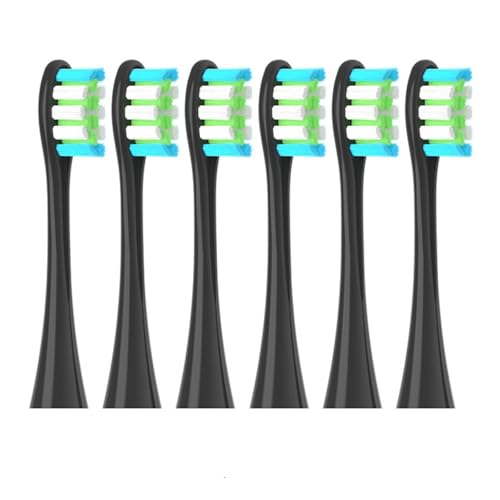 4/6�̌����p�w�b�h�AOclean�AX/X PRO/ Z1/ F1�O���[�u���V�w�b�h�Ή��A�\�t�g�f���|���\�j�b�N���u���V�|���@�p�уm�Y��(6PCS Black)