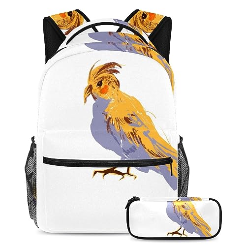 Sac à dos Yellow Bird solide pour éviter les fermetures cassées au collège et en voyage