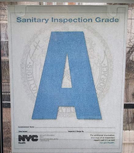 BUILDINGSIGNS.COM New York City NYC Restaurant Letter Grade Frame (Size 8.5X11)