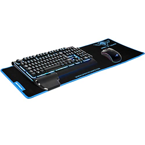 SPIRIT OF GAMER GAMING EXTENDED MOUSE PAD BLUE VICTORY / XXL / ULTRA FIN AVEC 5mm D’ÉPAISSEUR / MATIÈRE ANTIDÉRAPANTE – vue 4