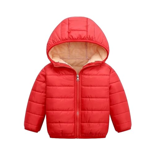 Toddler Boys Girls Winter Coat Fleece Lined Puffer Jacket Kids Lightweight Packable Down Jacket Toddler