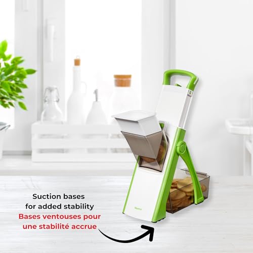 Starfrit Super Pump’N’Slice, Safe Vertical Mandoline, Oversized Feeder, Vegetable Slicer, Chopper, Adjustable Thickness by Starfrit - Image 9