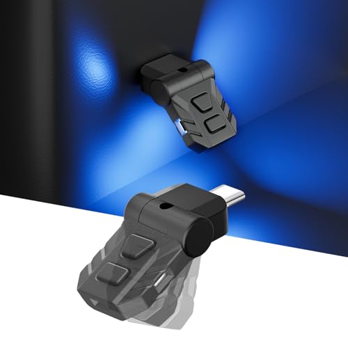 CARVANTA �X�C���O USB ���C�g LED �ԓ� Type-C 8�F RGB �C���~�l�[�V���� 160°��U�� �Ǝ˕����ؑ� �������[�@�\ �����_�� ���� TypeC USB�|�[�g ���o�[�V�u���v���O ���͋C���C�g �^�C�vC ���^ �y�� �ԃA�N�Z�T