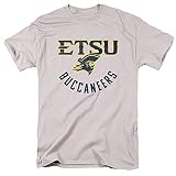 East Tennessee State University Official ETSU Buccaneers Logo, Silver, L