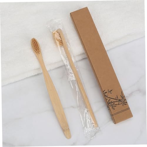 FOMIYES 12 Stück Teiliges Natürliches Zahnbürsten set mit Weichen Borsten für Gründliche Reinigung und Schonende Zahnfleischmassage Ergonomischer Rutschfester Griff Nachhaltige – Bild 3