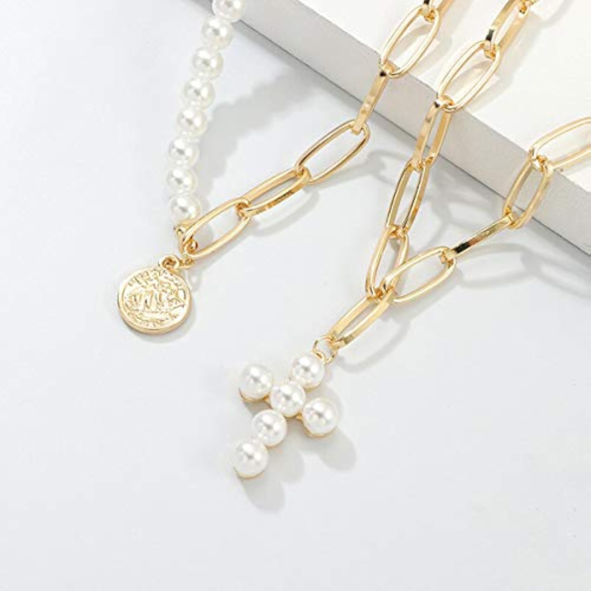 Gold-Tone Plated Layered Necklace