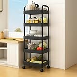 Etagère de rangement étroite pour la cuisine, le salon, le bureau, la salle de bain