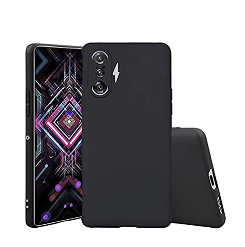 Image of Mobile Back Cover Case for Xiaomi Redmi Poco F3 (Silicone Case|CameraProtection|Black SC1510)
