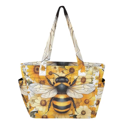 Bolso Tote Pequeño para Mujer con Flores Tropicales