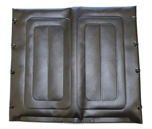 Invacare Seat Upholstery, 18 Inch Wide x 16 Inch Deep, Embossed, Black