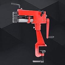 7 Sheet Metal Bender w/6 Die Sets 22 Gauge Rotary Roller Burring Swaging Machine Bead Roller Tool Steel Bending Bender