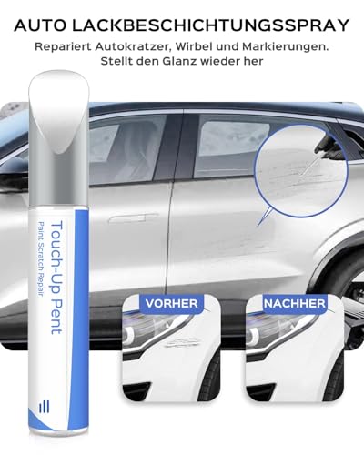 PARTS4EV Peinture de retouche 369 Blanc Glacier/Blanc Arctique pour Renault Correspondance Exacte – Retouche des rayures et éclats – vue 2
