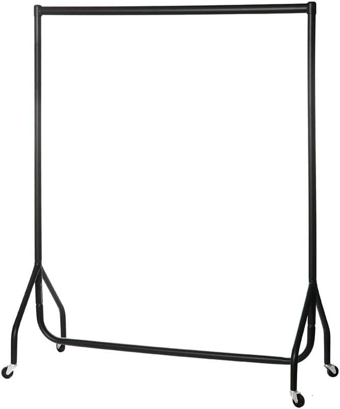 – The Shopfitting Shop Heavy Duty Clothes Rail Garment Rail 4ft Long x 5ft High Metal Storage Hanging Rack