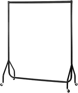 The Shopfitting Shop Appendibiti Pesante In Acciaio Nero: Kit Con Tubo 1,2 M E Copertura, Montaggio Senza Attrezzi