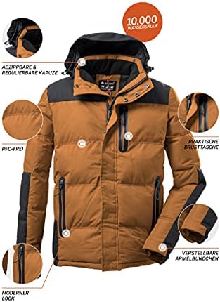 Veste Matelassée Killtec Kumbir Pour Homme - Taille XL, Col Oreiller, Imperméable Et Respirante