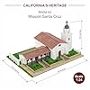 California Mission Santa Cruz – 3D Plaster Brick Model Kit, 1370 Pieces, Mini-Bricks Constructor, Realistic Diy Building Set, Stem Educational Architecture Toy for Teens & Adults, Scale 1:24 #1