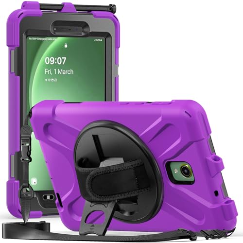 Étui robuste Samsung Galaxy Tab Active5 5G et Active 3 avec support rotatif et coque antichoc