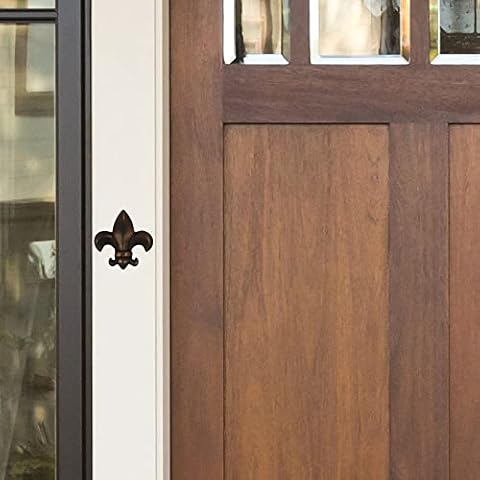 Fleur de LYS Doorbell Ringer - Oiled Bronze Cover