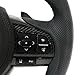 Steering Wheel, Leather Steering Wheels Compatible with Audi Rs Rs3 Rs7 A3 A4 A5 A7 Q7 A3 A4 B8 A5 A6 C6 C7 A7 Tt Tts R8 2013-2020, Black/Customized Color