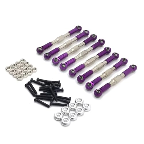 ���߉\�ȃv�����b�h For WPL For HengLong For FeiYu For Jjrc C14 C24 B14 B24 8pcs ���^���^�C���b�h RC�J�[ �ǐՎԗ��p�[�c�ƃA�N�Z�T���[ �A�b�v�O���[�h �����p(Purple)