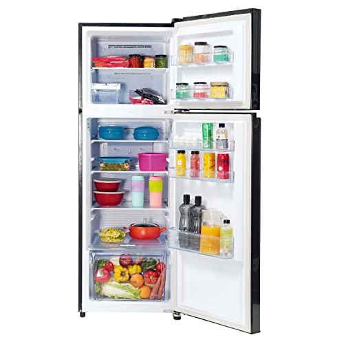 Image of Panasonic 280 L Double Door 3 Star AI Enabled Inverter Technology Frost Free Refrigerator (NR-TH292CPKN, Diamond Black, Jumbo Fresh Vegetable Basket, Net Capacity 256L)