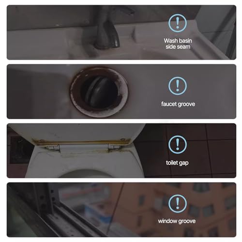 YAGE Eckenreinigungsbürste,Badezimmer Lückenreinigungsbürste-Spaltbürste,Reinigungswerkzeug mit langem Griff Zuhause Küche Rillenspalt Fenster Türschiene Schrubber Bürsten Fugen Reinigungsbürste(3pcs)