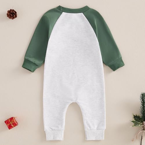FIOMVA My First Christmas Baby Boy Girl Outfit Infant One Piece Jumpsuit Newborn Christmas Romper Fall Winter Clothes4