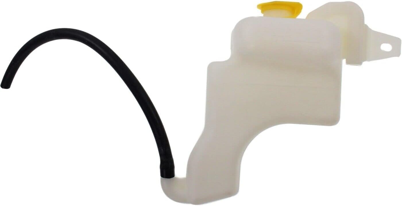 DAT AUTO PARTS Engine Coolant Reservoir Expansion Tank Bottle With Cap Replacement for 2007-2017 Jeep Patriot, Compass MK and 2007-2017 Dodge Caliber White Plastic Textured 5058156AI CH3014122