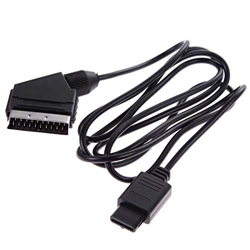 Phoncoo 1.8M A/V Tv Video Scart Rgb Cable 21 Pin Euro Scart Plug Cord Wire For Nintendo Snes Gamecube And N64 Console #TOP4