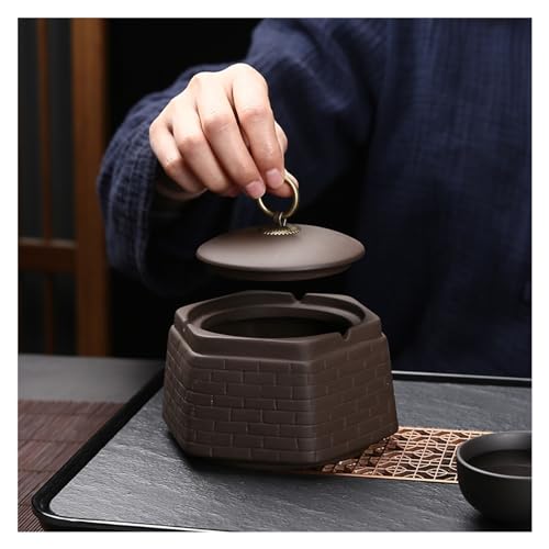 Cendrier de table en céramique coupe-vent pour intérieur et extérieur - 4