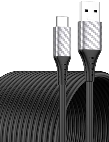 USB C Ladekabel 9M,27W USB A auf USB C Kabel 3A Schnellladekabel USBC für iPhone 17 16e Samsung A17 A16 A56 A06 A26 A36 S25 Pixel 9a Moto g86 Tablets für PS-5 Controller Security-Überwachungskamera