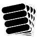 B REFLECTIVE Éco Standard, (Lot de 4) Kit 4 Autocollants réfléchissants, 8,5 x 2,7 cm, Noir