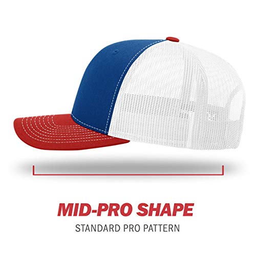 Image of Richardson 112P Patterned Snapback Trucker Hat - Custom Leather Patch Hat | No Minimals | Volume Tiered Pricing