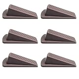 SEPRHOME Rubber Door Stopper for Bottom, 6 Packs Large Door Stop Wedge Strong and Stackable, High 1.